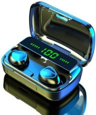 haiidra M10 V5.1 True Wireless Earbuds 2200mAh Power Bank Headphones Bluetooth Headset(Black, In the Ear)