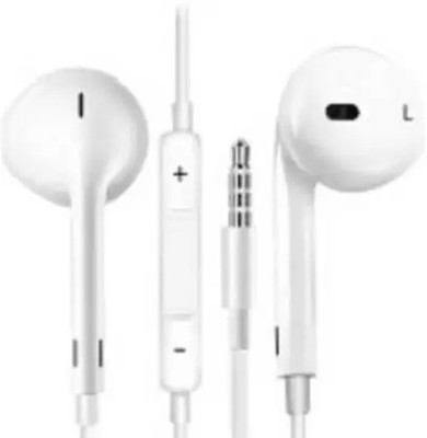 DPJ Dolby Sound Ultra Bass for All /Anroid/ iOS Devices Earphone Wired(White, In the Ear)