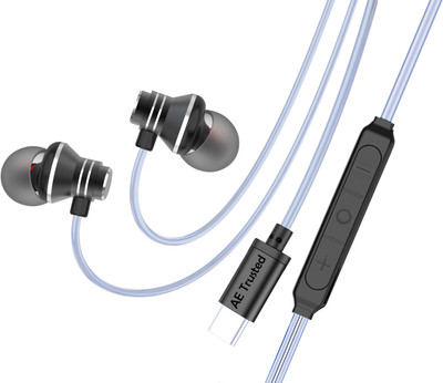ae trusted AE-HF 013 Wired((Grey, In the Ear), Earphones with Mic Wired, In the Ear)