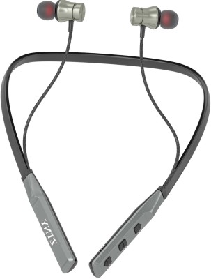 ZTNY Neckband in Ear Earphones, 48H Playback, Enhanced Bass, Metal Control Board Bluetooth Gaming Headset(Grey, In the Ear)