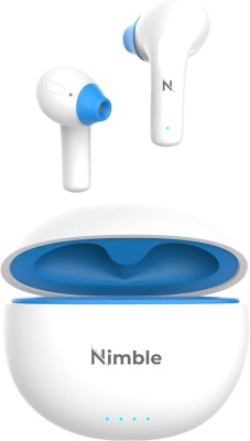 UNIKAP TWS Earbuds With 40 Hrs Playtime ENC Mode Type C Fast Charging Bluetooth V5.3 Bluetooth Headset(White, Blue, True Wireless)