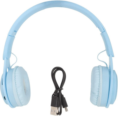 Techpunch New Adjustable Headphones with Hi-Fi Stereo Sound Lightweight Bluetooth(Blue, On the Ear)
