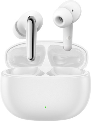 snowbudy Wireless Earbuds, Bluetooth 5.3 Headphones with 4 ENC Noise Cancelling Mic Bluetooth Gaming(White, In the Ear)