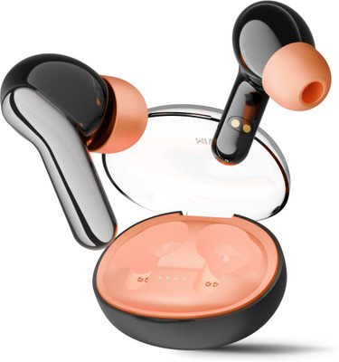 Mivi Duopods Infinity [New Launch], 3D Sound, 70 H, AI-ENC, Game Mode & Voice Assist Bluetooth(Shadow black, True Wireless)