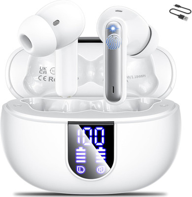 Chaebol 2024 New DeepBass Wireless Earbuds Smart Earphone Airaho Built-in Mic Earphone-B Bluetooth Gaming(White, True Wireless)