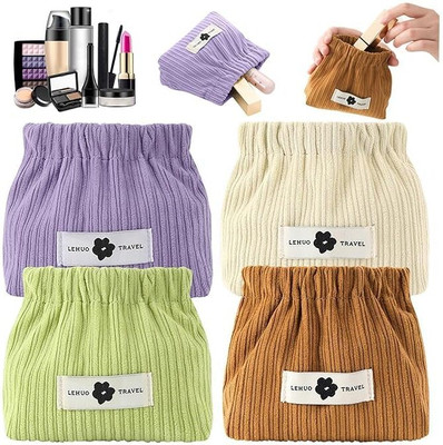 Khodiyar Creation Elastic Closure Mini Cosmetic Organizer Bag for Daily Touch-Ups Multipurpose Bag 5.5 L Backpack(Multicolor)