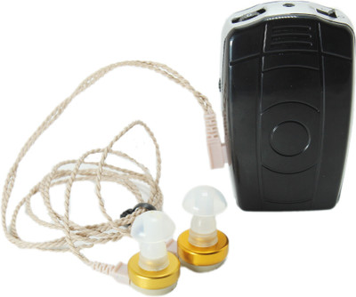 Dishan Axon V-68 Both Ear Amplifier Device for Deaf Old Age Person Ear Machine For Both Ear- 8 Volume Setup Sound Enhancement Amplifier Pocket Model Hearing Aid(Black)
