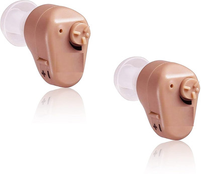 Balson Balson K-55 Mini Invisible Hearing Amplifier for Old Age - Instant Fit, Robust Design, Easy Volume Control CIC Hearing Aid(For Both Ear, With 3 Month Warranty and Free Special Power Kit Worth 399/-)