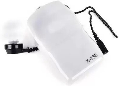 Aika X 136 Sound Enhancement Hearing Aid Machine for Hearing Loss Ear With Volume Control Long Wire Clear Voice Quality Speaker Free Additional Kit (Rs399) 3Month Warranty Pocket Model Hearing Aid(Silver)