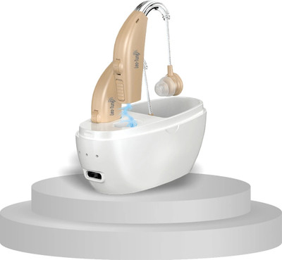 Leo-Tune 311T Rechargeable Hearing Aid Machine Digital Volume Control Option With Warrenty BTE Hearing Aid(Beige)