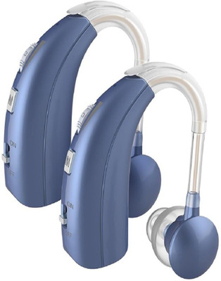 Fastwell F31 2 Unit For Both Ear Rechargeable hearing aid with Noise Cancelling, Nano Hearing Amplifier Assist Miracle Ear for Adults-Pair bte Hearing Aid(Blue)