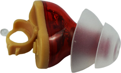 Dishan Smallest Nano Model for Profound Hearing Loss GM 910 Invisible Smallest Mini CIC Model-Unisound Completely In the Canal Hearing Aid(Red)