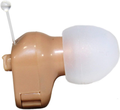 Balson Axon K-188 Powered Adjustable CIC mini ear machine Amplifier Noise for old age ear care device In the ear Hearing Aid(Beige)