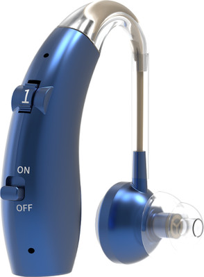 Fastwell F25 Rechargeable Digital BTE Hearing Aid Machine Type-C Charging For Severe to Profound Hearing Loss | Small Size | Ideal for Old Age bte Hearing Aid(Blue)