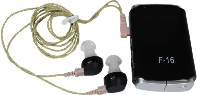 Balson F16 Hearing Aid Machine with Long Wire and Soft Ear Tips - Advanced Technology Amplification for Crystal-Clear Sound Pocket Model Hearing Aid(For Both Ear, With 3 Month Warranty, With Free Power Kit Worth 399/-)