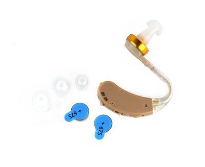 Dishan V-168 Kaan Ki Machine Superior Quality Adjustable Sound Amplifier for Volume Control Ear Machine BTE Hearing Aid(Beige)