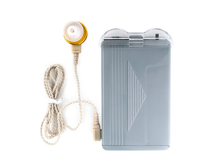 Dishan Comfy Earing Aid Machine For Old Age With 2 Pin Single Cord For Moderate Loss Pocket Model Hearing Aid(Grey)