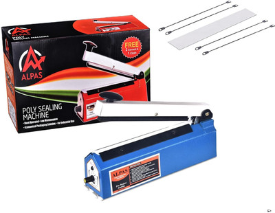 Alpas 12 inch Poly Sealing Machine for Plastic, Pouch & Food Bag, Ideal All Packagings Hand Held Heat Sealer(305 mm)