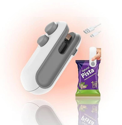 SivaSales Portable Mini Sealing Machine, Handheld Packet Sealer with Type C USB Cable Hand Held Heat Sealer(15 mm)