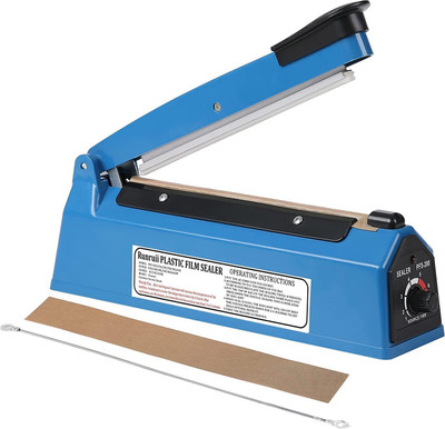 VBR's Group 8 Inch Heat Sealing Machine Used in PE/PP Bags With 1 Extra Heat Element Table Top Heat Sealer(180 mm)
