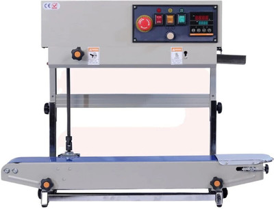 universalseal Economic Model Vertical Band Sealer FR900 | Continuous Sealing Machine Table Top Heat Sealer(420 mm)