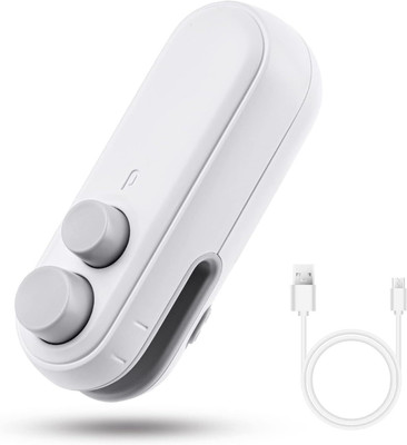 REVATAKG 2 in 1 USB Rechargeable Mini Sealing Machine & Cutter Magnetic ( Pack Of 1 )