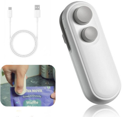 FRESHeTECH SnapSeal Mini Sealing Machine 2 in 1 USB Rechargeable Bag Sealer Hand Held Heat Sealer(70 mm)