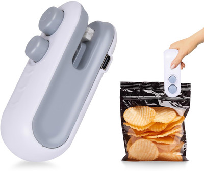 KDG TREADS Mini-Seal-Machine-2 in 1-USB-Rechargeable-Magnetic-Heat-Sealing & Cutting Hand Held Heat Sealer(2 mm)