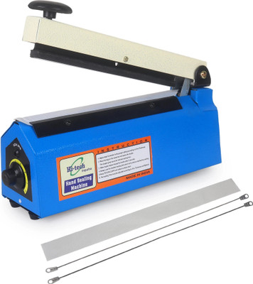 Hi Tech Impulse 8 Inch Poly Sealing Machine For Pouch, Pepsi, Plastic Bag Packing Hand Held Heat Sealer(200 mm)