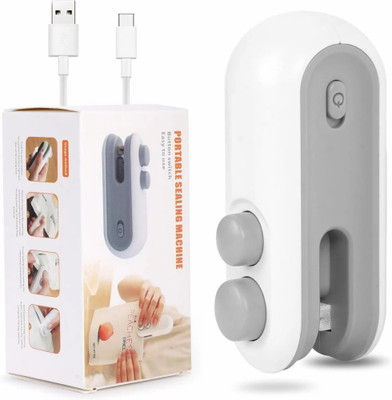 Misacart Portable Mini Sealing Machine 2 In 1 USB Rechargeable Magnetic Manual Vacuum Bag Sealer