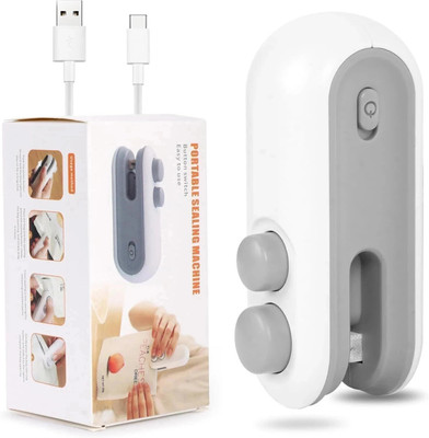 DN AND VM Mini Sealing Machine 2 in 1 USB Rechargeable Bag Sealer Heat Seal with Cutter Hand Held Heat Sealer(20 mm)
