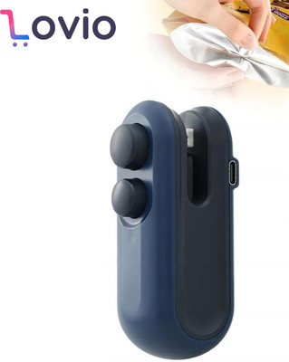 Lovio Store Mini Sealing Machine 2 in 1 USB Rechargeable Hand Held Heat Sealer(95 mm)