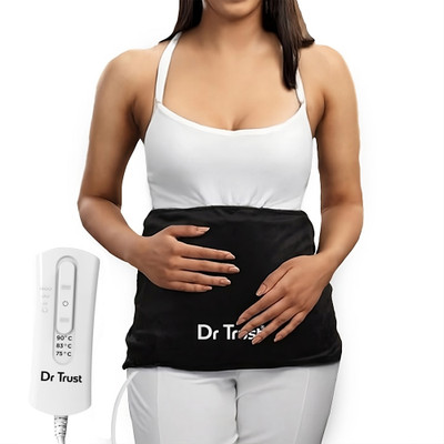 Dr Trust USA Heat Belt Warming Pad for Menstrual Cramp Body Period Pain Relief Electric Heating Pad