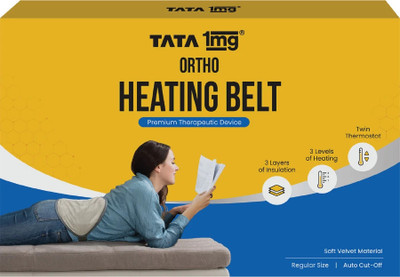TATA 1mg Electric Heating Belt for Pain Relief & Period Cramps | 2 Thermostat | Regular Heating Pad