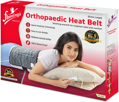 FLAMINGO Plus Orthopaedic Heat Belt for Back Pain, Period Cramps Relief (Size - Jumbo) Heating Pad