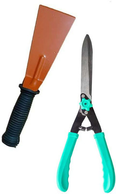 Exotic Arcade Gardening Khurpi and Hedge Shears Combo | Gardening at Home/School/Office| Combo of 2|| Heavy Duty Khurpi and Hedge Shear(32 cm)