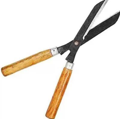 AGT Pruning Scissors Hedge Shears with Long Wooden Handle for Garden Pruning Scissors Hedge Shears with Long Wooden Handle for Garden Hedge Shear(25 cm)