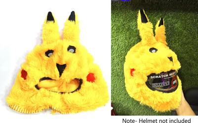 VermsBikers universal Helmet Cover Pikachu yellow cover Helmet Buckle Clip