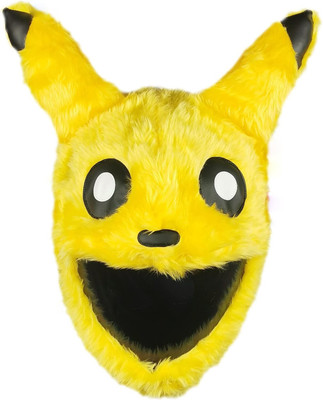 TEDDYHUBS Pikachou Motorcycle Helmet Covers Suitable for Helmets Only Cover Riding Gear Helmet Buckle Clip