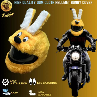 V VANTRA Universal Bunny Helmet Cover for Motorcycle Helmet bunny Helmet Buckle Clip Helmet Buckle Clip