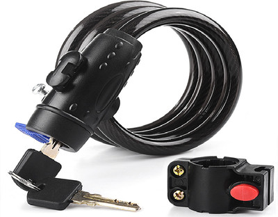 Gymisa Plastic, Stainless Steel Key Lock For Helmet