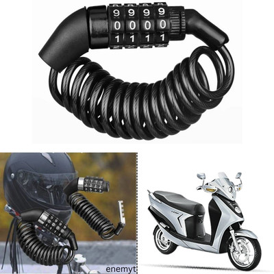 ENEMYT Stainless Steel Combination Lock For Helmet