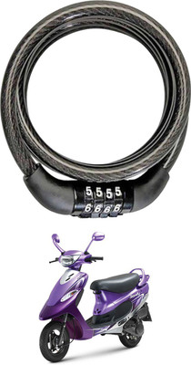 SHOOLIN Plastic, Steel Combination Lock For Helmet