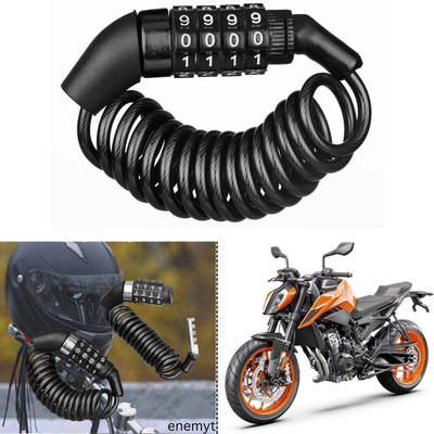 ENEMYT Stainless Steel Combination Lock For Helmet