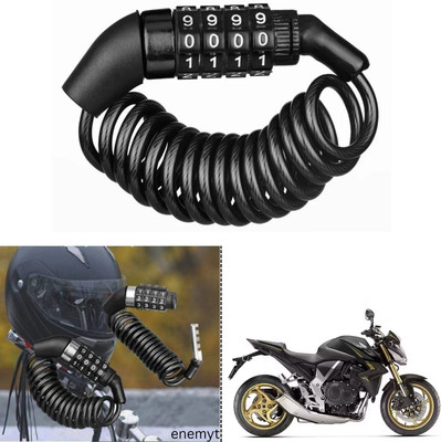 ENEMYT Stainless Steel Combination Lock For Helmet