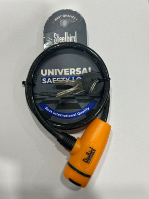 Steelbird Air Stainless Steel Cable Lock For Helmet