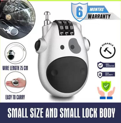 Vagary Stainless Steel Combination Lock For Helmet