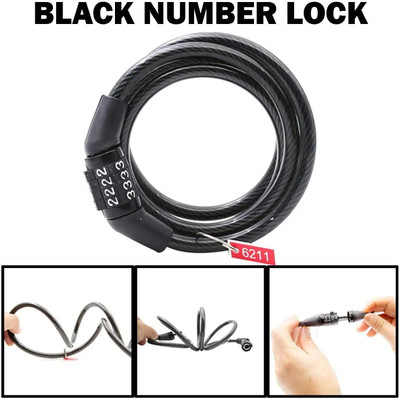 Vtrust Aluminium Cable Lock For Helmet
