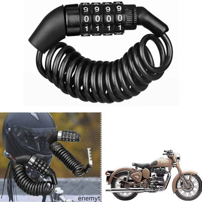 ENEMYT Stainless Steel Combination Lock For Helmet
