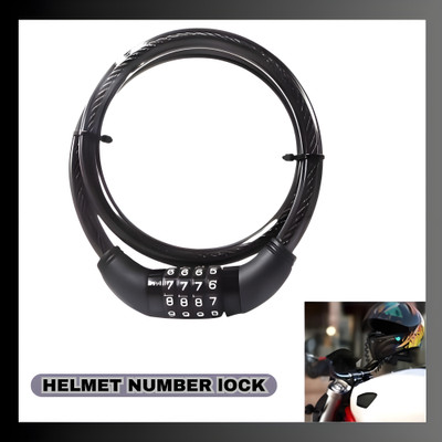 Autozap Steel Combination Lock For Helmet